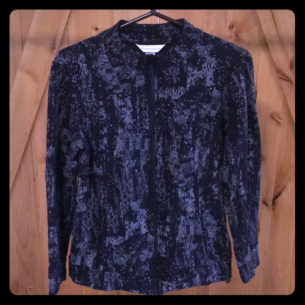 Christopher & Banks cardigan sweater zip